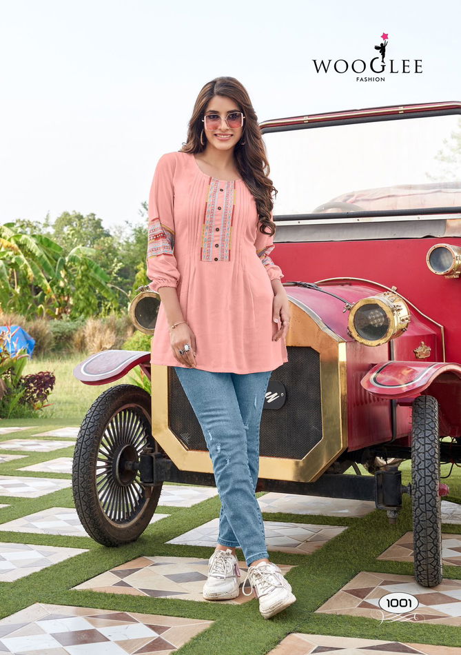 Zoya By Wooglee Rayon Wrinkle Western Ladies Top Wholesale Shop In Surat
